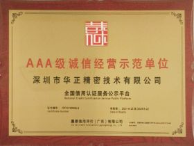 AAA級誠信經營示范單位